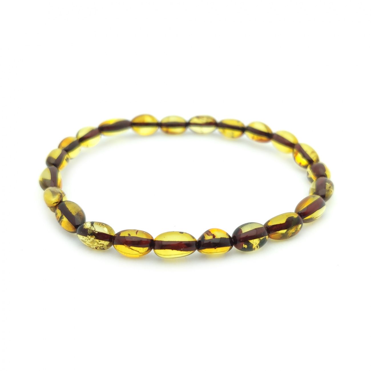 Браслет "Сливка" янтарь